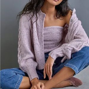 Maeve Hera Crop Top/Sweater Matching Set M